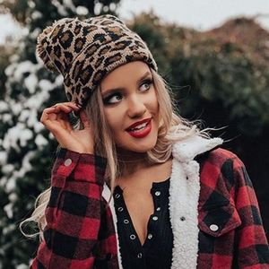 Leopard Beanie w/ Pom
